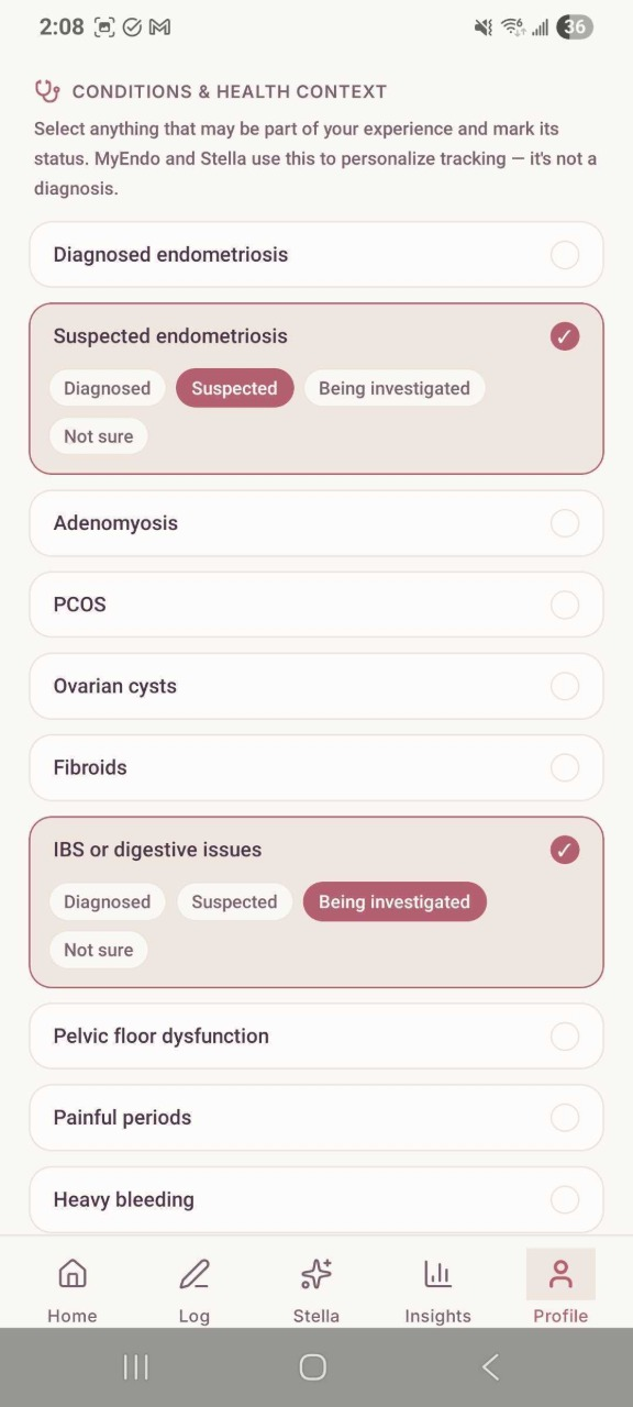 Period Pain Tracker
